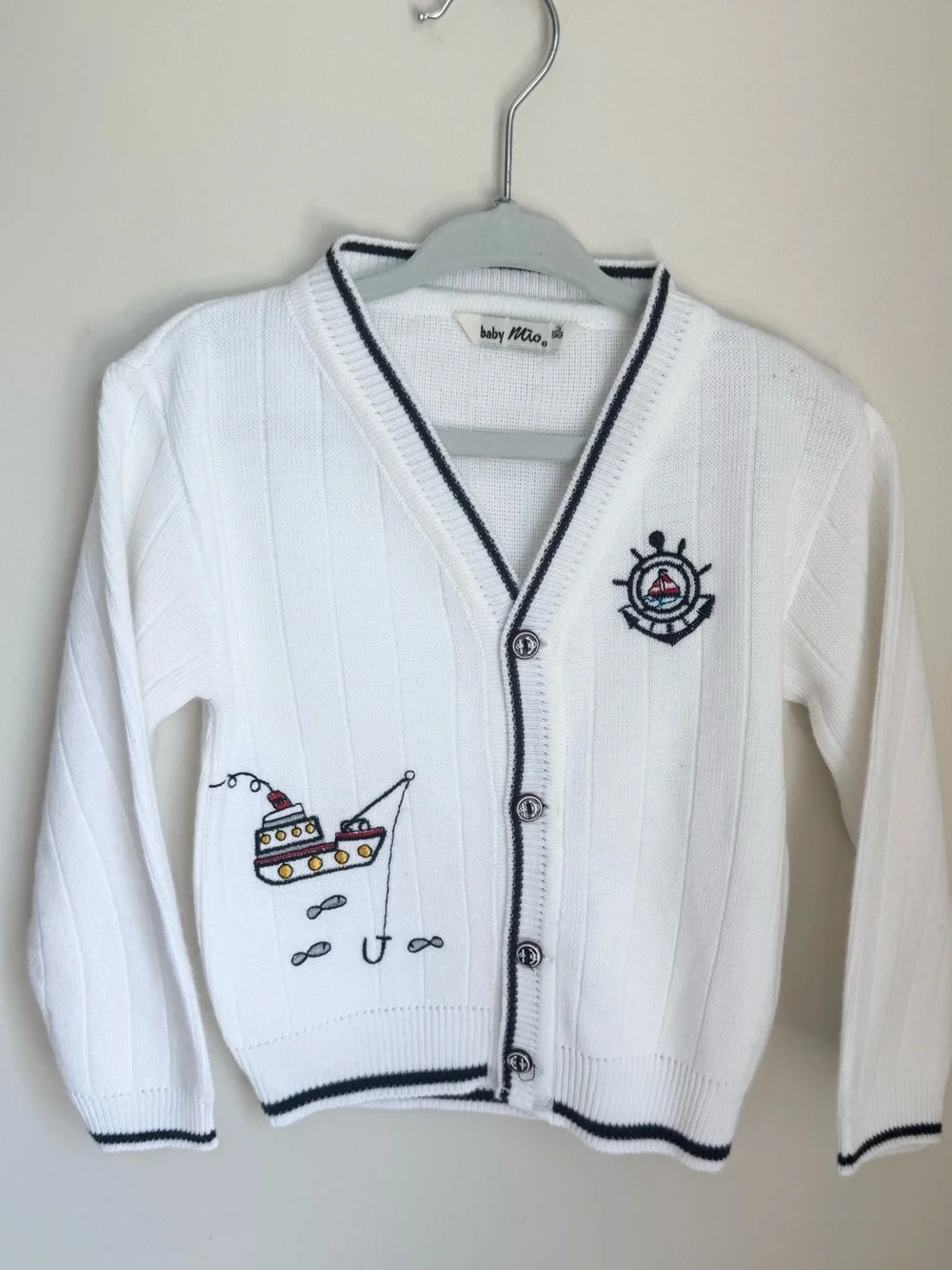 Baby Mio Vintage Nautical Themed Cardigan Size 3